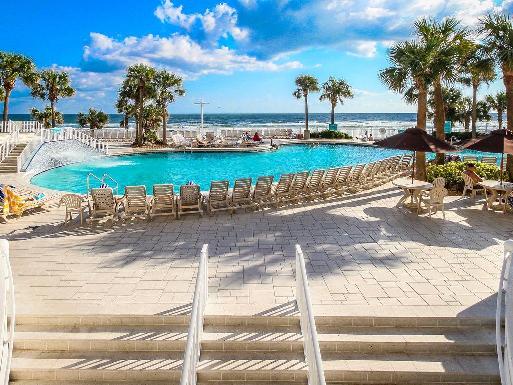 דייטונה ביץ' Penthouse Floor 1 Bedroom Resort Condo Direct Oceanfront Wyndham Ocean Walk - Daytona Funland 1908 מראה חיצוני תמונה