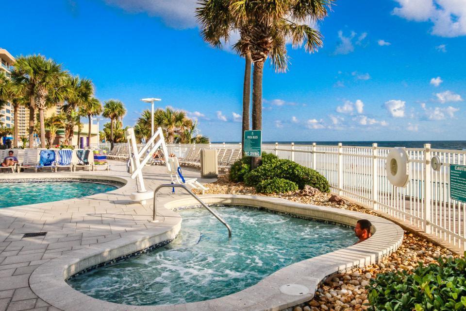 דייטונה ביץ' Penthouse Floor 1 Bedroom Resort Condo Direct Oceanfront Wyndham Ocean Walk - Daytona Funland 1908 חדר תמונה