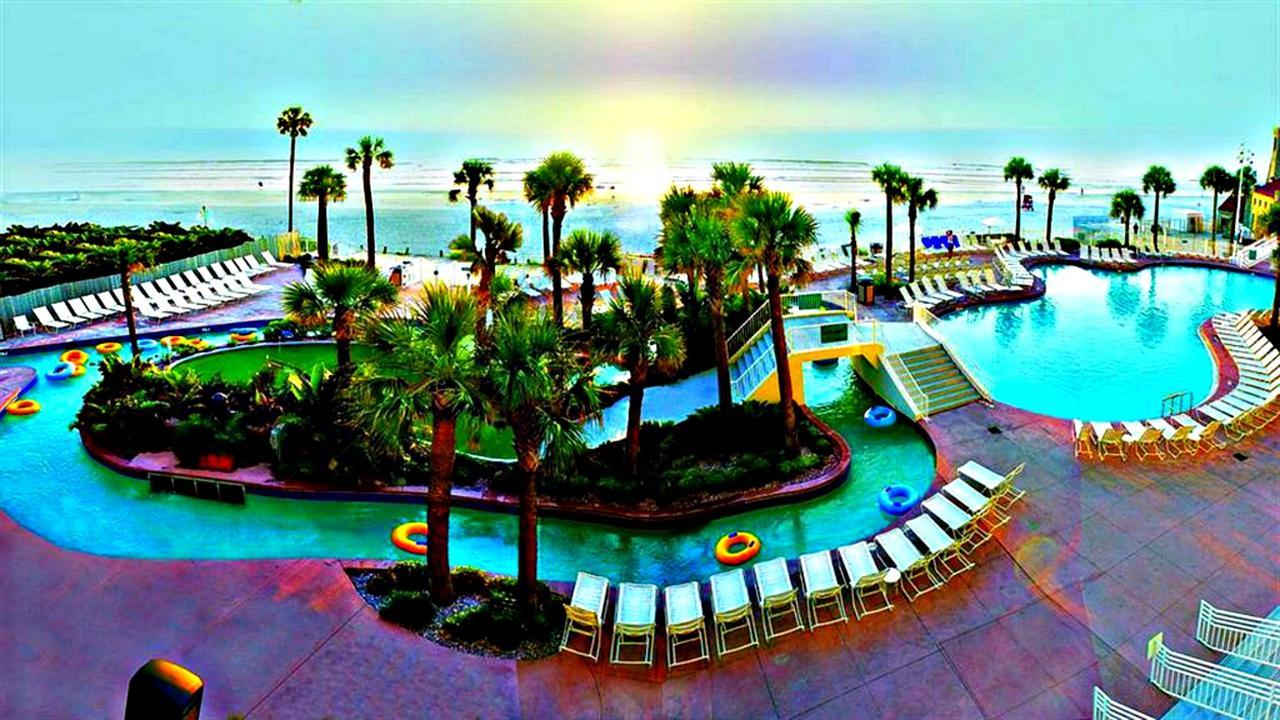 דייטונה ביץ' Penthouse Floor 1 Bedroom Resort Condo Direct Oceanfront Wyndham Ocean Walk - Daytona Funland 1908 מראה חיצוני תמונה