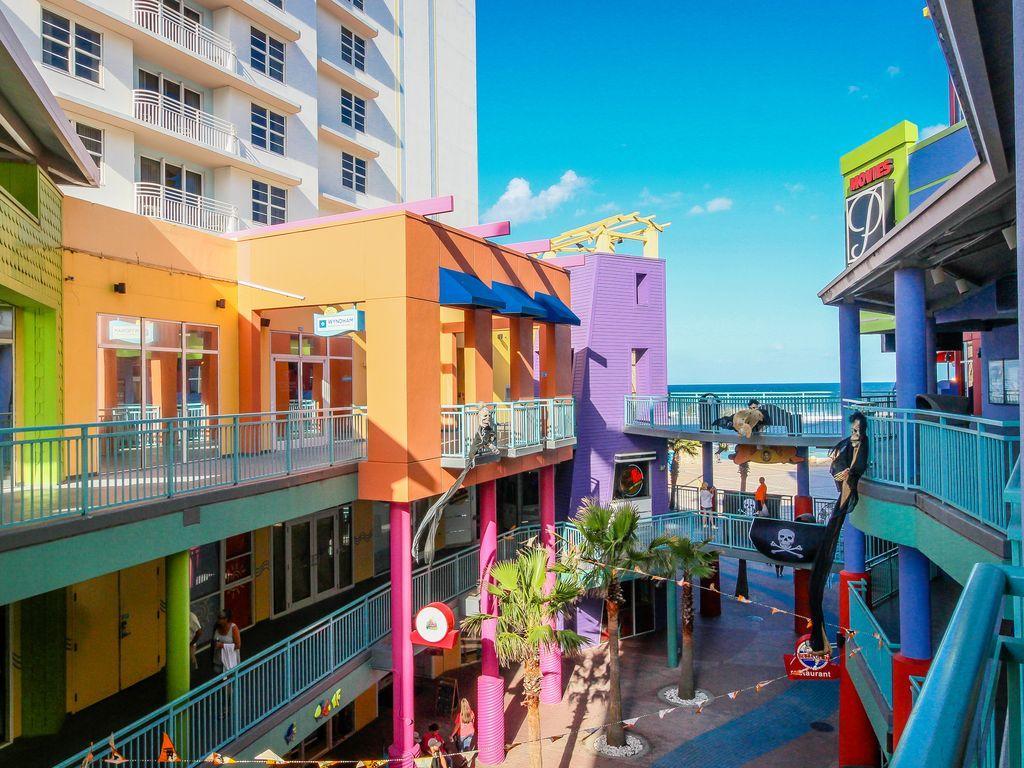 דייטונה ביץ' Penthouse Floor 1 Bedroom Resort Condo Direct Oceanfront Wyndham Ocean Walk - Daytona Funland 1908 מראה חיצוני תמונה